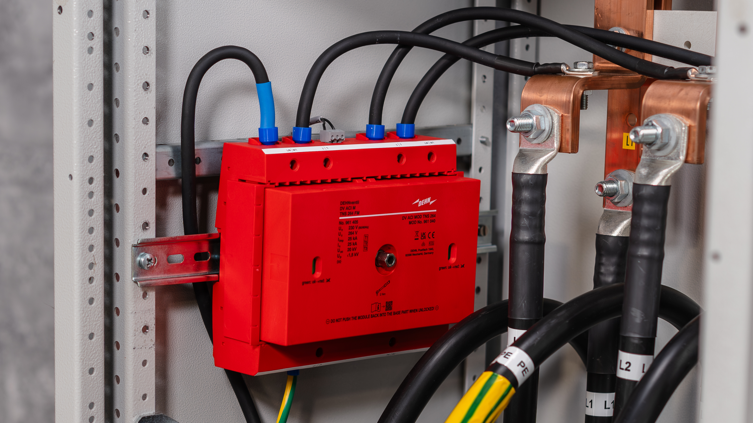 Header DEHNventil ACI seitlicher Einbau