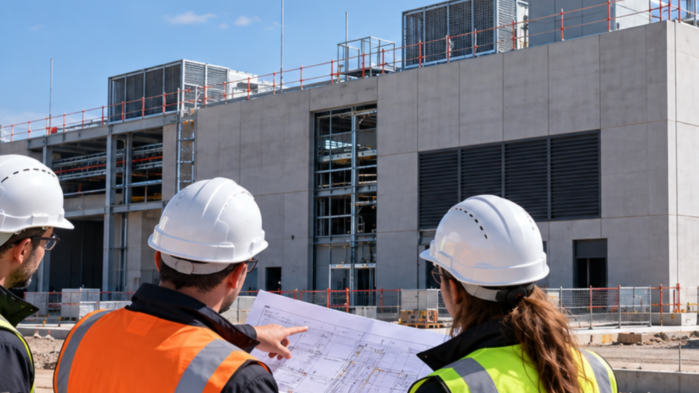 maitres d'ouvrage devant datacenter en construction verification des points de protection externe contre la foudre et de mise a la terre