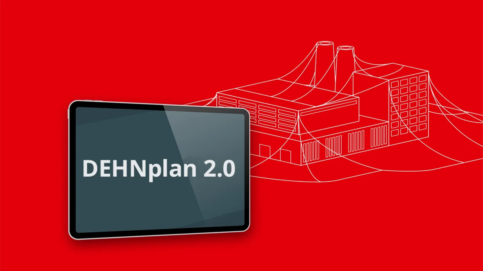 mockup tablet with red background