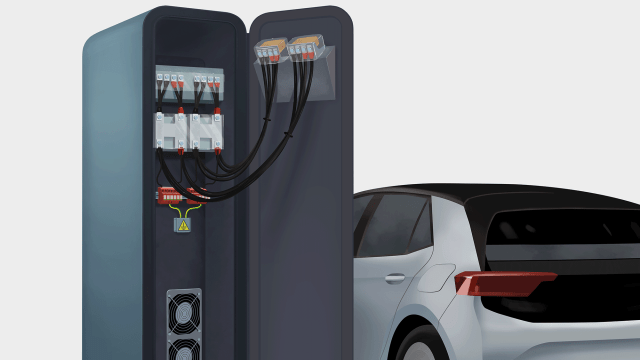 DEHNguard M DC ACI in a fast-charging pole