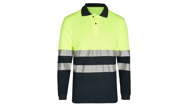 A captivating image displays a vibrant lime green polo shirt, with striking black stripes and contrasting white accents. The soft fabric, evident in its delicate details, makes it a standout piece in any setting, be it casual or formal.