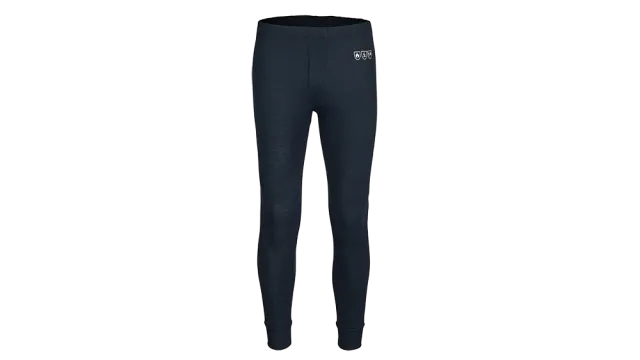 A captivating image displays a sleek navy blue leggings, standing out against a pristine white canvas. The high-waisted, stretchy design with the bold VOLUNTE logo on the left leg combines style and functionality. Perfect for both casual outings and active wear, this image exudes comfort and durability.