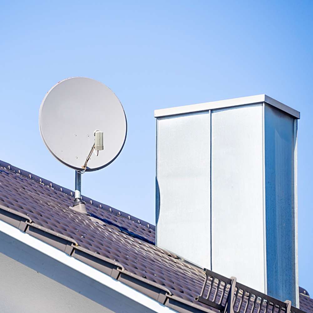 Antennenerdung - Fertige Installation