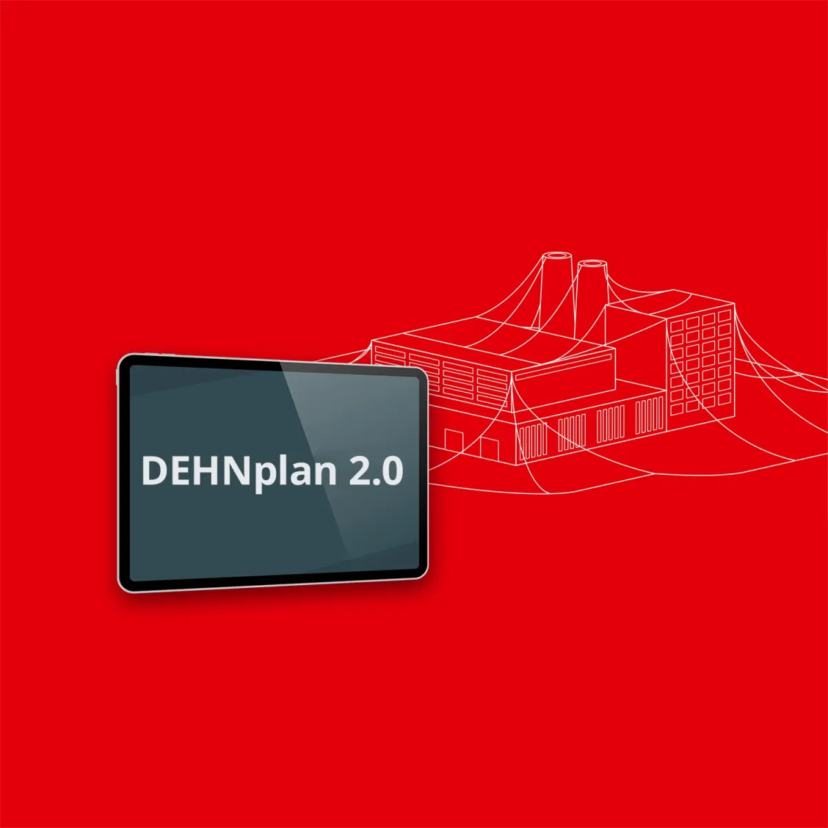 mockup tablet with red background