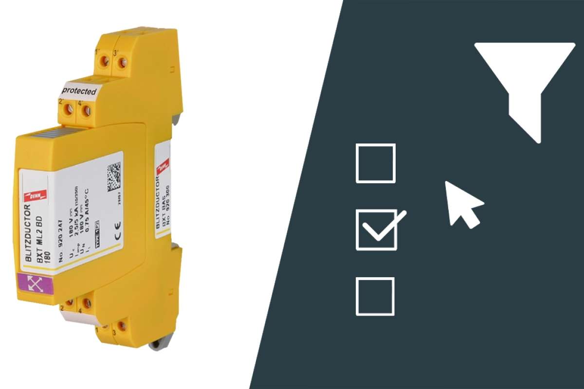Filterung BLITZDUCTOR XT – Ableiter-Module 