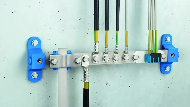 Non-sparking, Ex equipotential bonding bar for hazardous areas of zones 1/21, 2/22