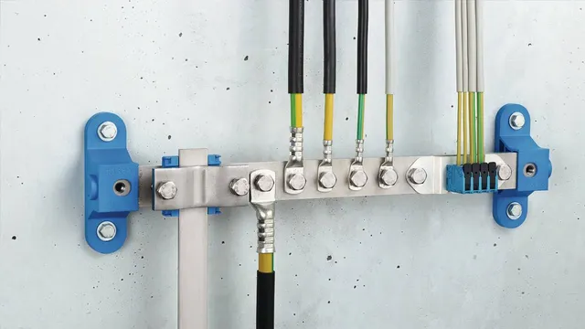 Non-sparking, Ex equipotential bonding bar for hazardous areas of zones 1/21, 2/22